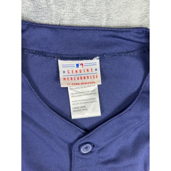 Detroit Tigers Juniors MLB Jersey Colorblock Button-Up Large Genuine Merchandise - Picture 4 of 8